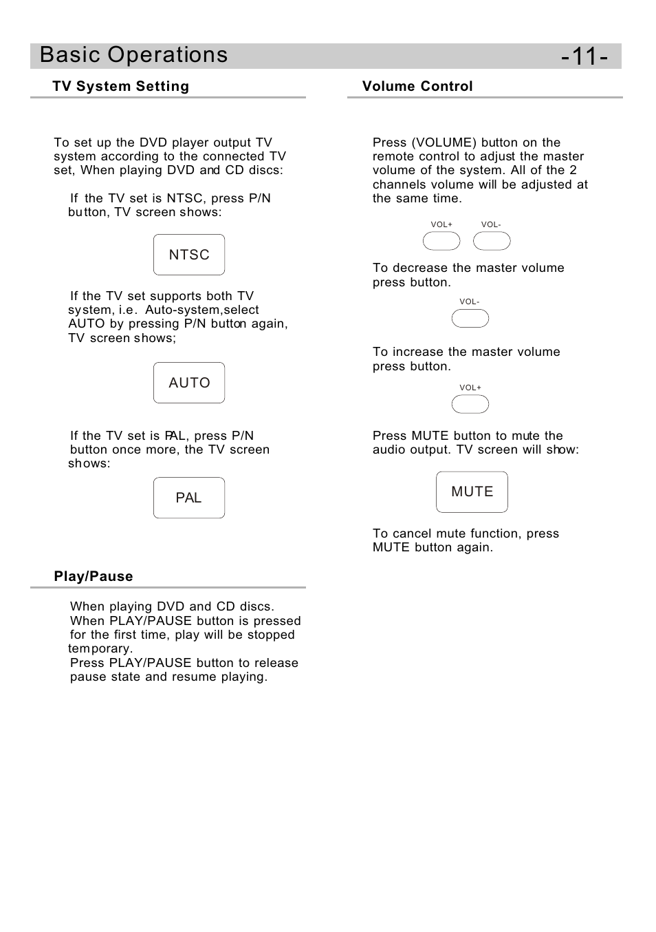 Ò³ãæ 13, Basic operations | Curtis DVD5091UK User Manual | Page 13 / 30