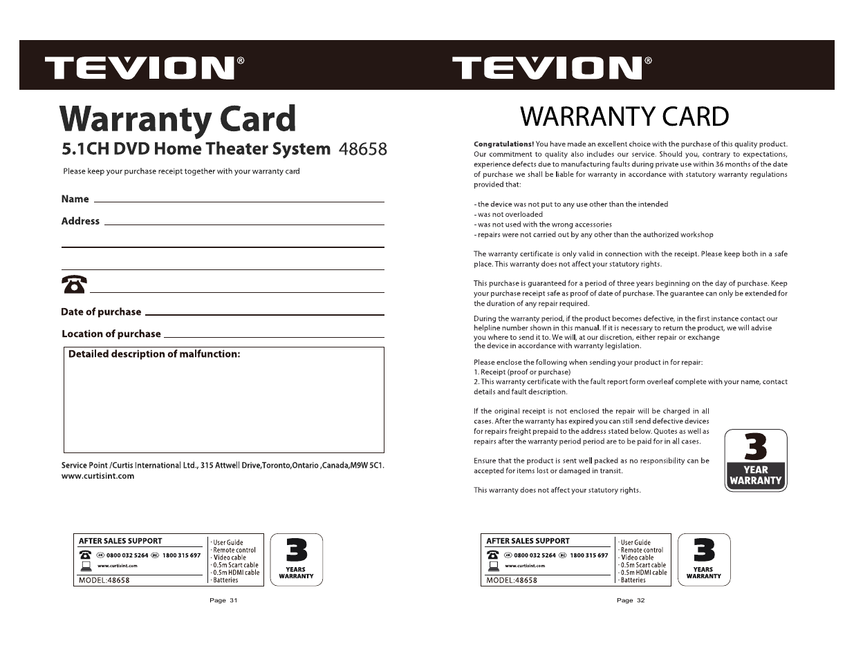 Curtis DVD6083UKT User Manual | Page 17 / 17