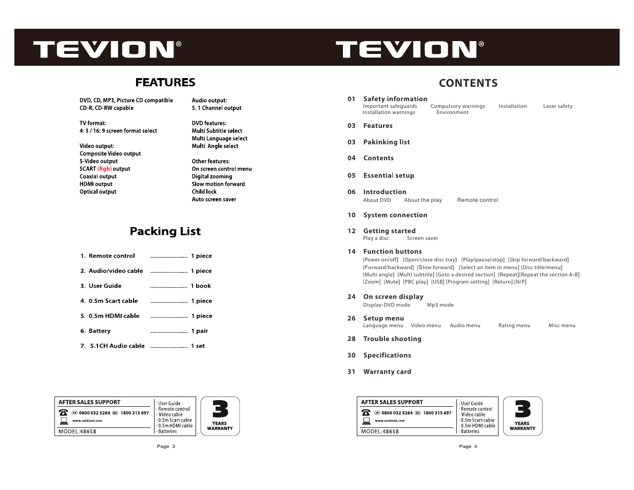 Curtis DVD6083UKT User Manual | Page 3 / 17