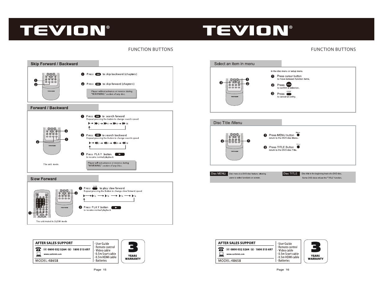 Curtis DVD6083UKT User Manual | Page 9 / 17