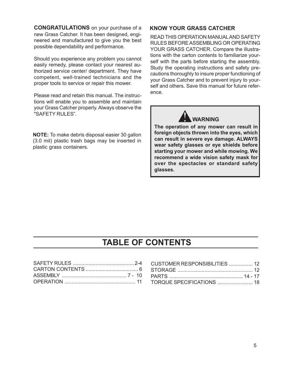 Dixon 968999515 User Manual | Page 5 / 20