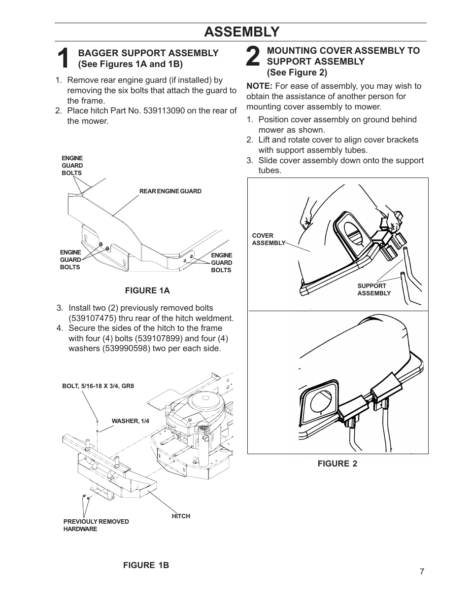 Assembly | Dixon 968999515 User Manual | Page 7 / 20
