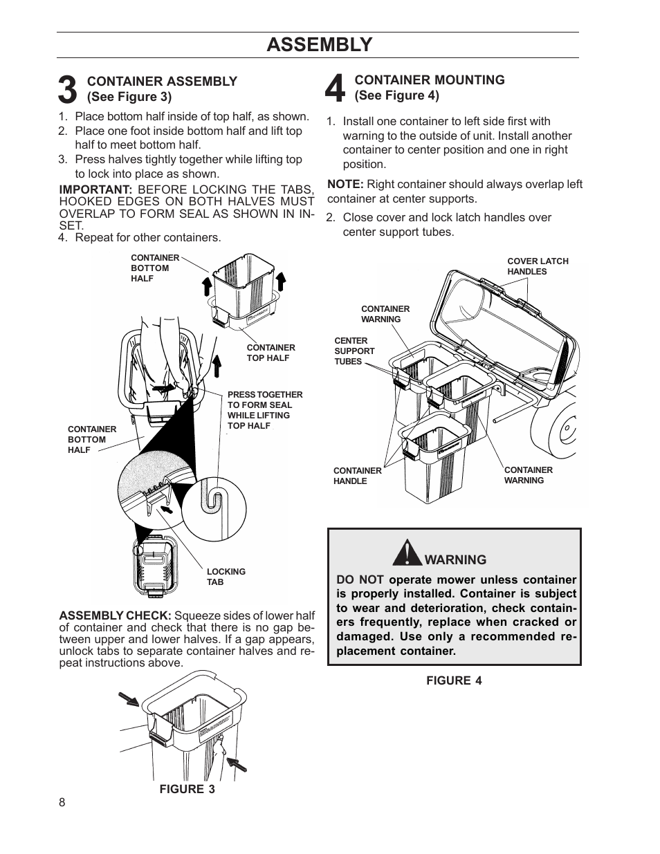 Assembly | Dixon 968999515 User Manual | Page 8 / 20