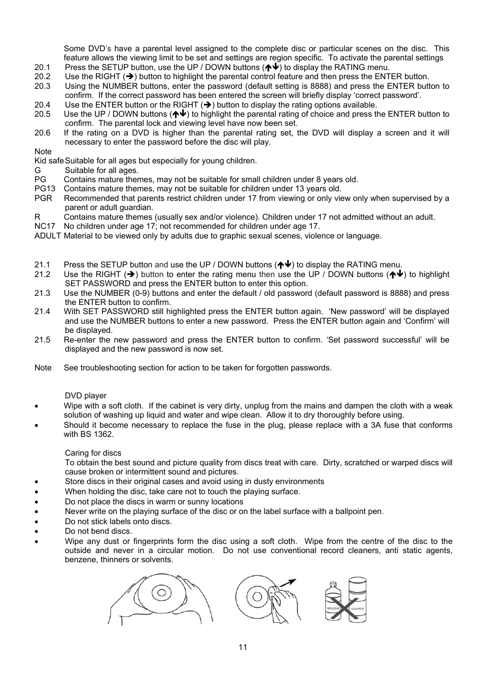 Curtis DVD1046SUK User Manual | Page 11 / 12
