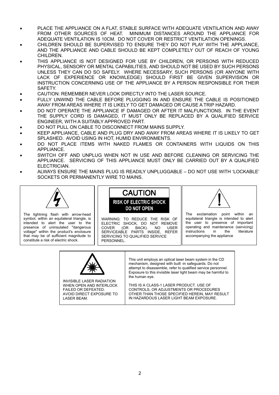 Curtis DVD1046SUK User Manual | Page 2 / 12
