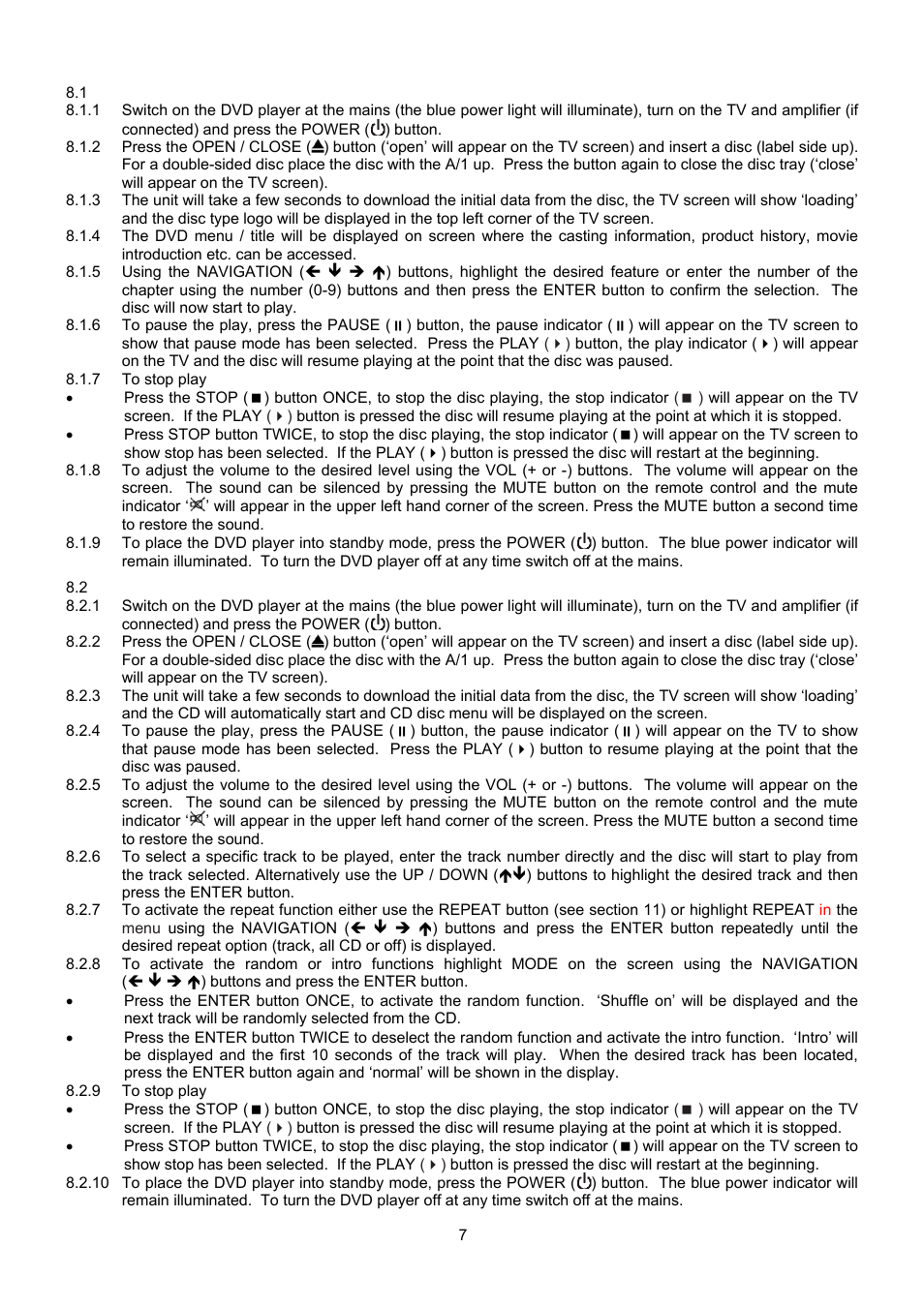 Curtis DVD1046SUK User Manual | Page 7 / 12