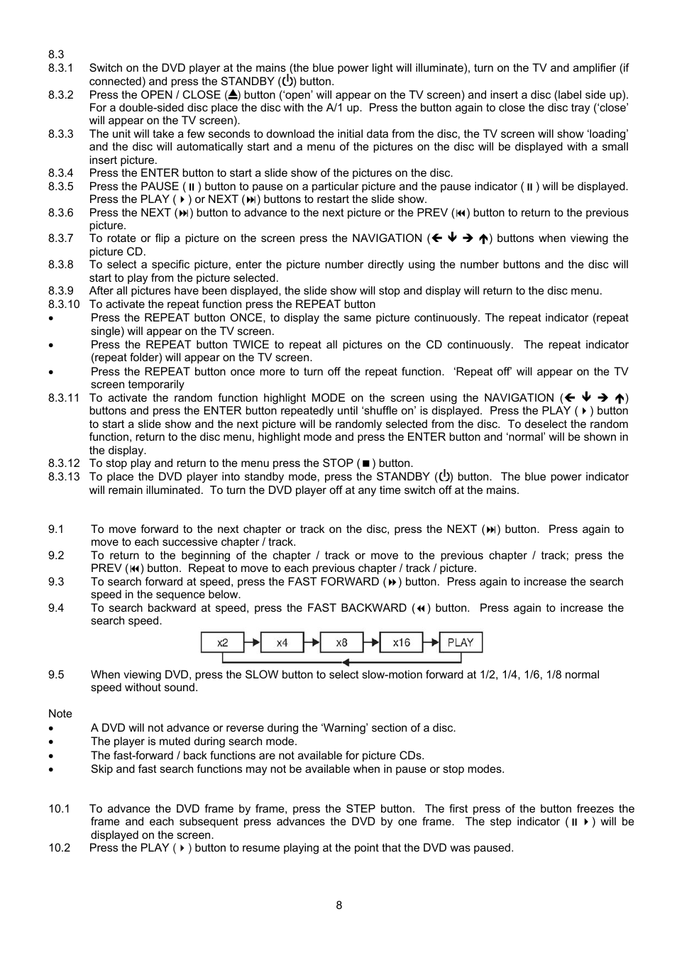 Curtis DVD1046SUK User Manual | Page 8 / 12