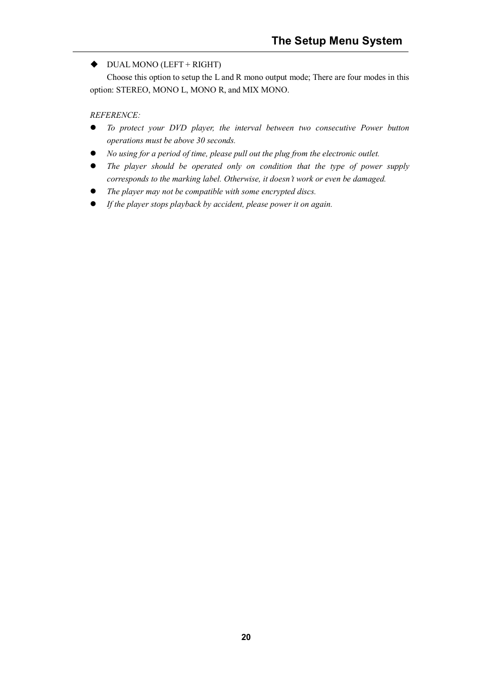 Curtis DVD1056 User Manual | Page 20 / 22