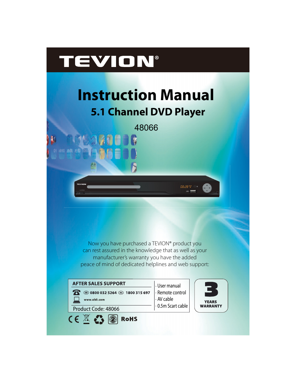 Curtis DVD1096UKT User Manual | 31 pages
