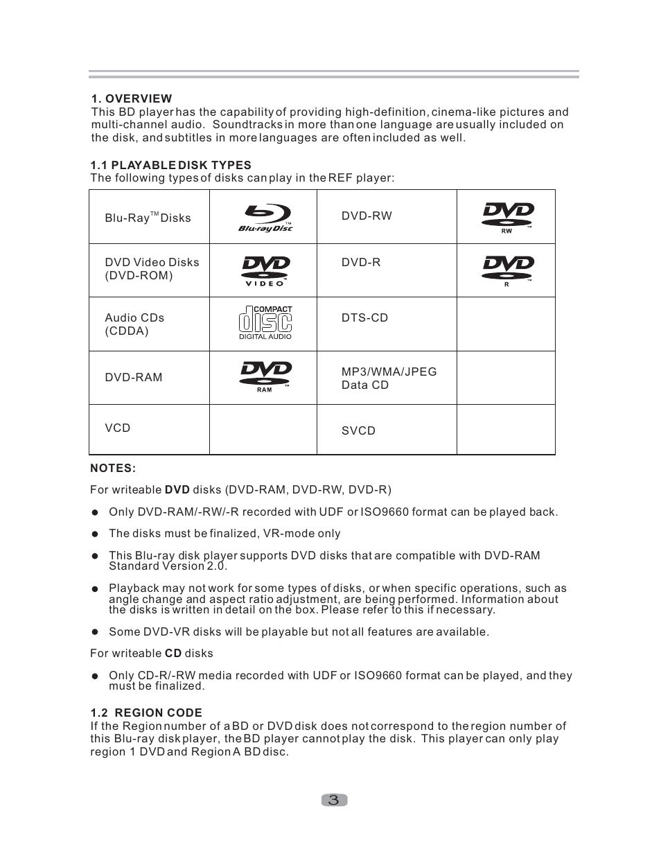 Curtis DVD1102 User Manual | Page 4 / 24