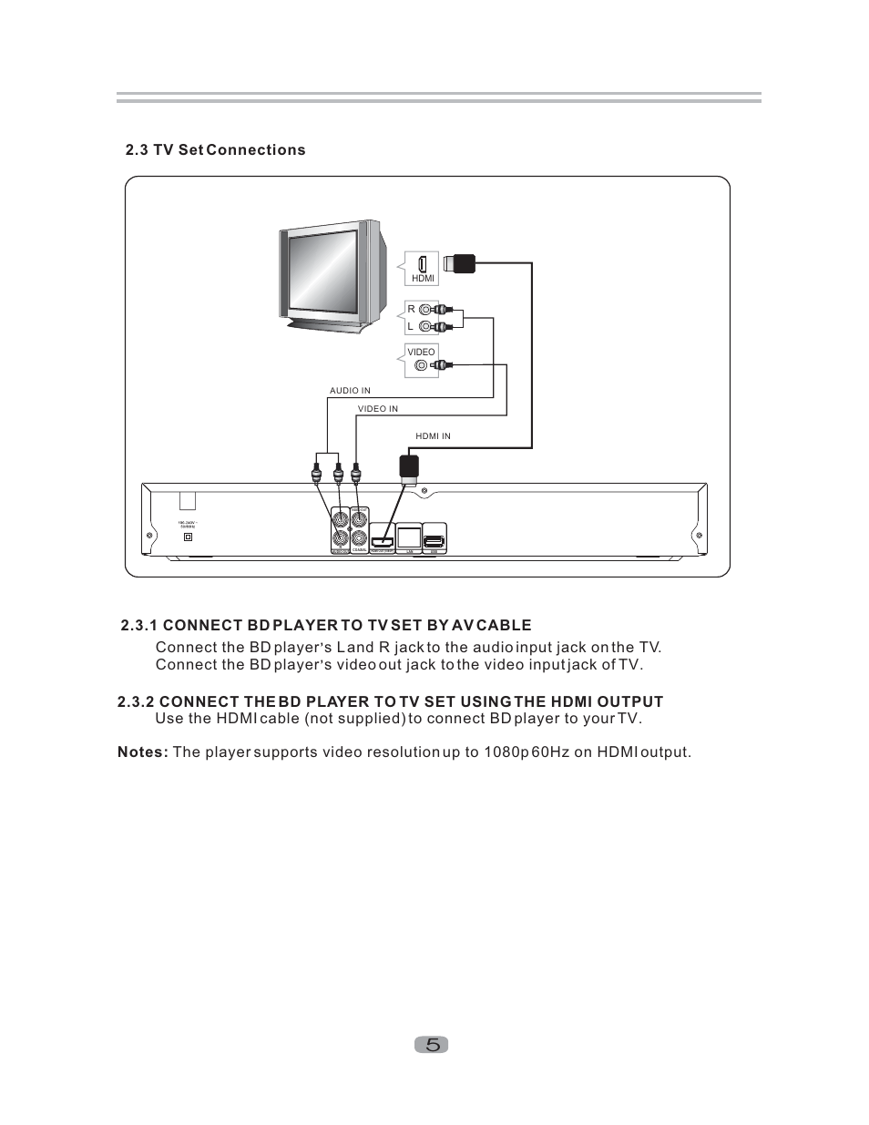 3 tv set connections | Curtis DVD1102 User Manual | Page 6 / 24