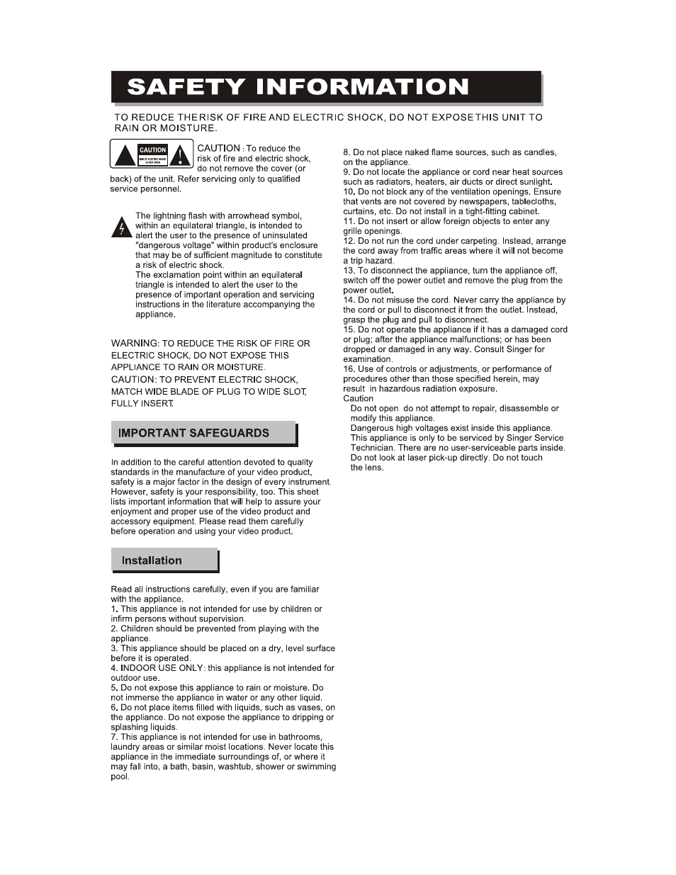 Curtis DVD1174 User Manual | Page 2 / 29