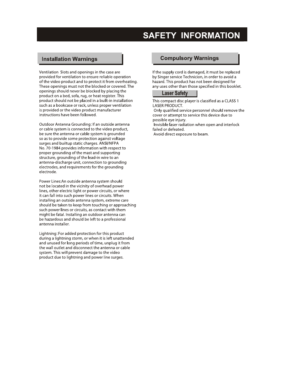 Curtis DVD1174 User Manual | Page 3 / 29