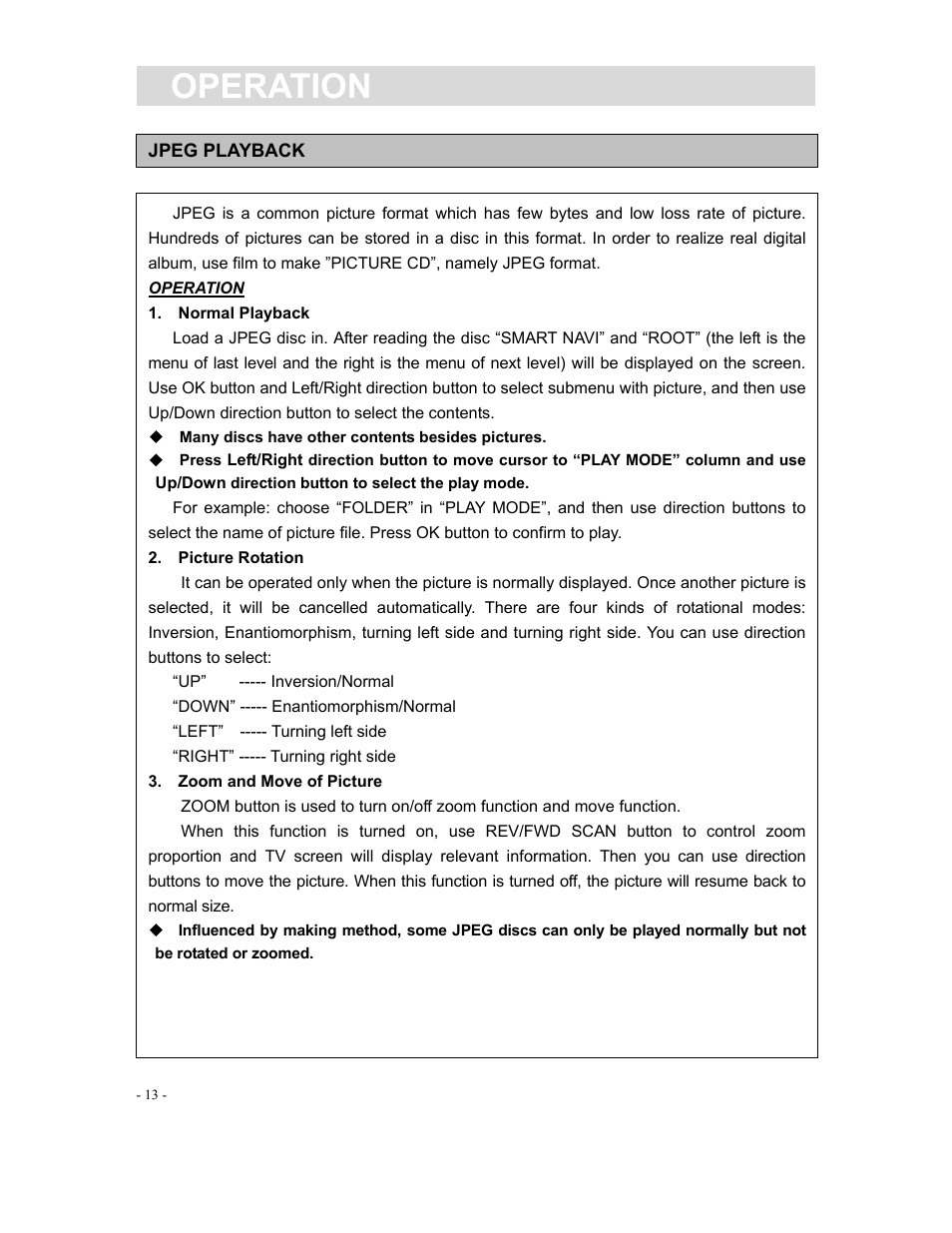 Operation | Curtis DVD1190 User Manual | Page 14 / 21