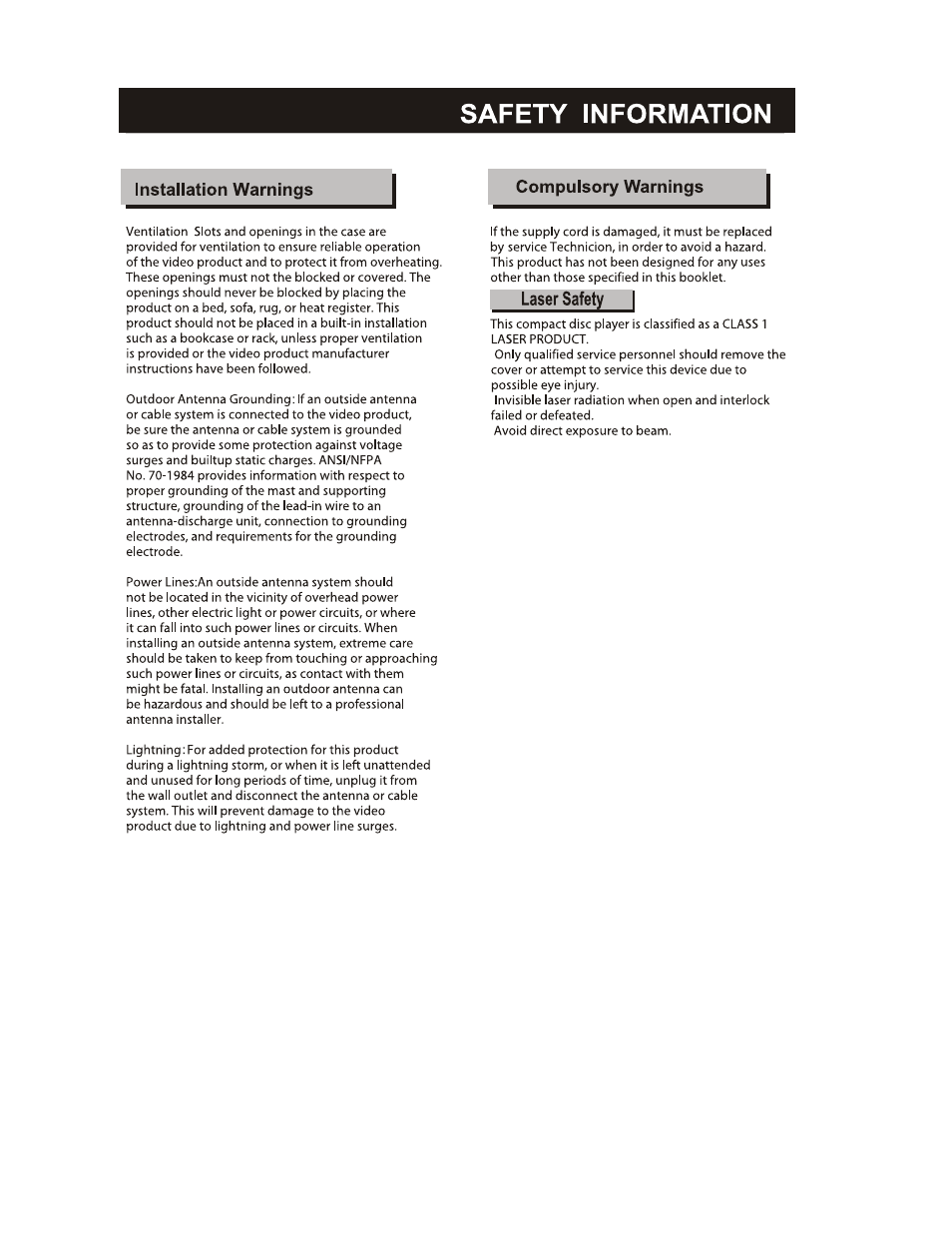 Curtis DVD1602 User Manual | Page 3 / 29