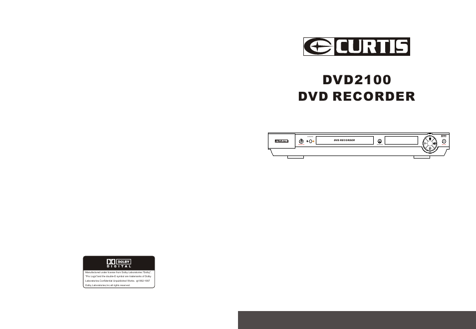Curtis DVD2100 User Manual | 24 pages