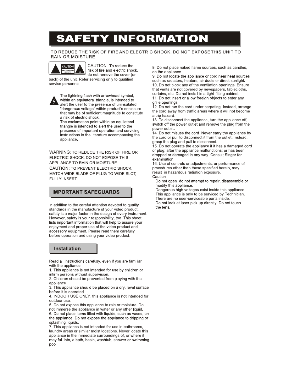 Curtis DVD6655 User Manual | Page 2 / 29