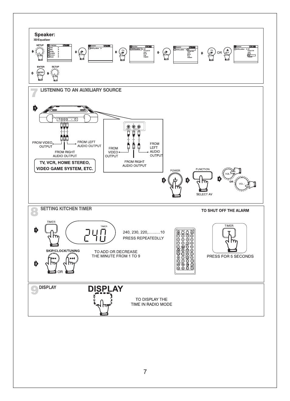 Curtis KCR2620 User Manual | Page 8 / 9