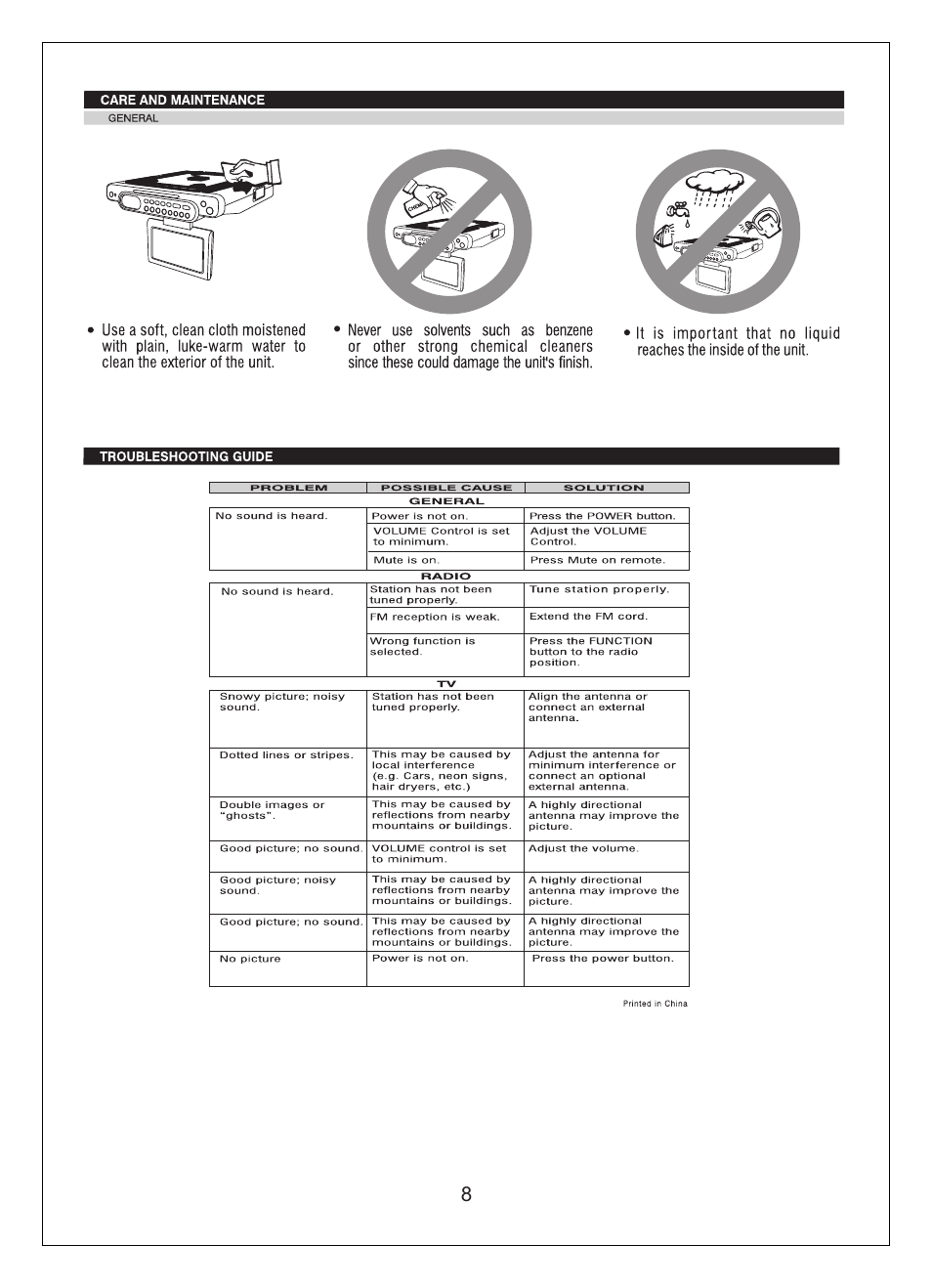 Curtis KCR2620 User Manual | Page 9 / 9