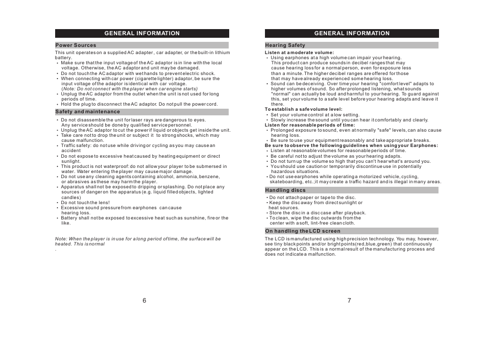 Ò³ãæ 5 | Curtis DVD7026A User Manual | Page 5 / 12