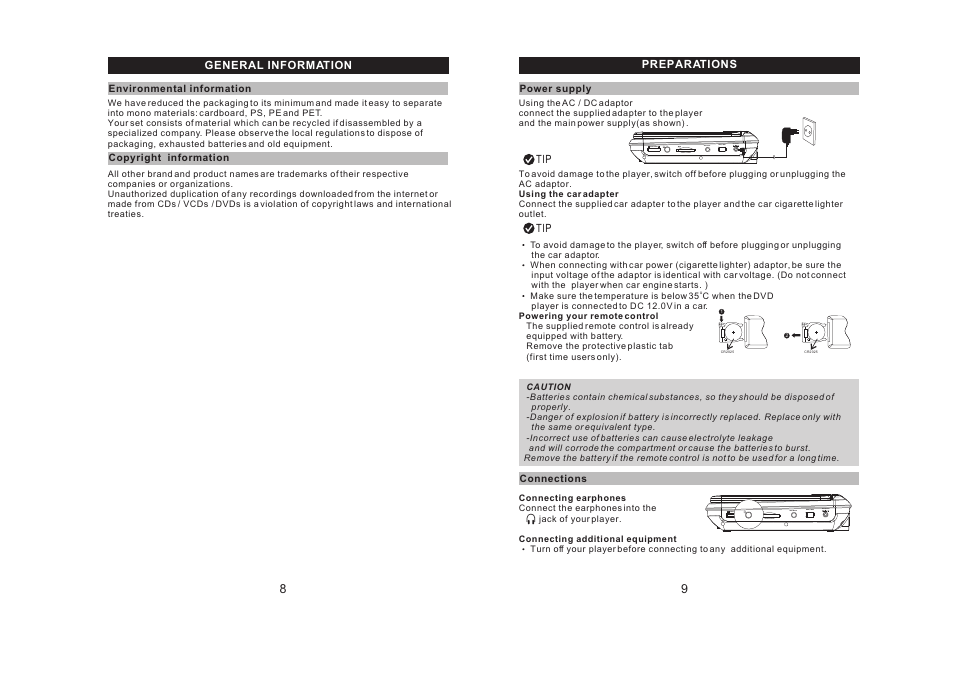 Ò³ãæ 6 | Curtis DVD7026A User Manual | Page 6 / 12