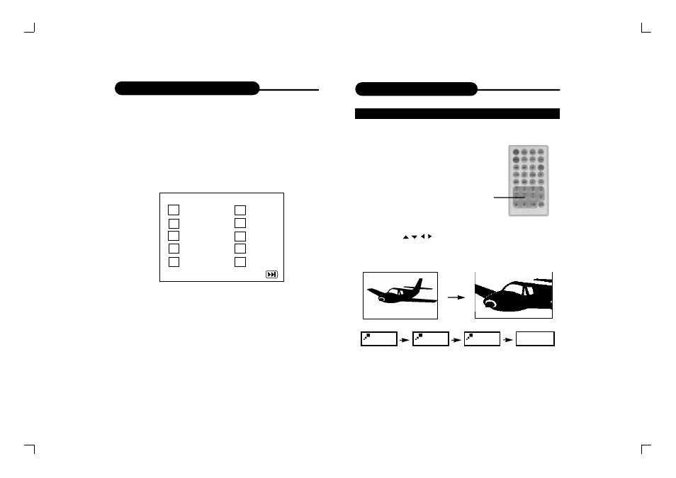 Zooming a picture, Playing in favorite order | Curtis DVD8005 User Manual | Page 16 / 22