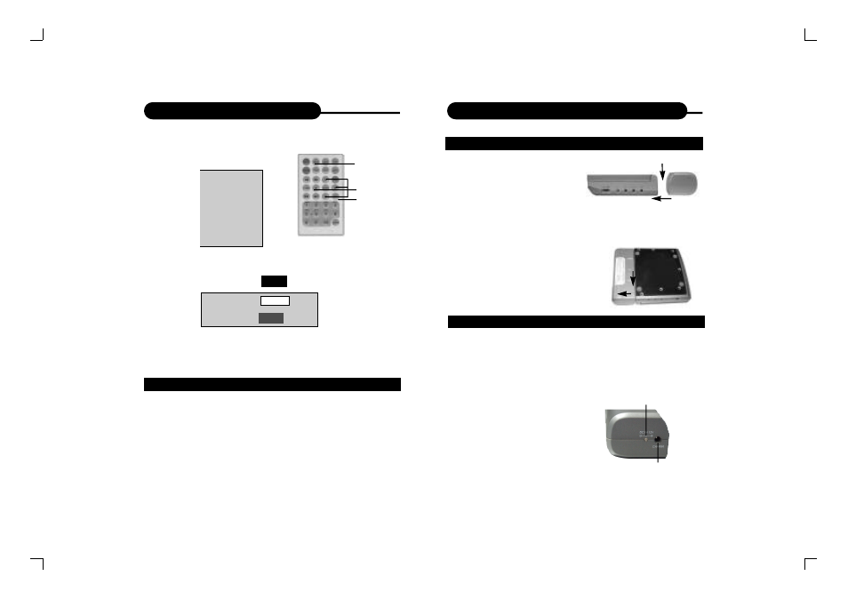 R e ch a rge a ble battery installation & use, Setting the parental lock | Curtis DVD8005 User Manual | Page 19 / 22