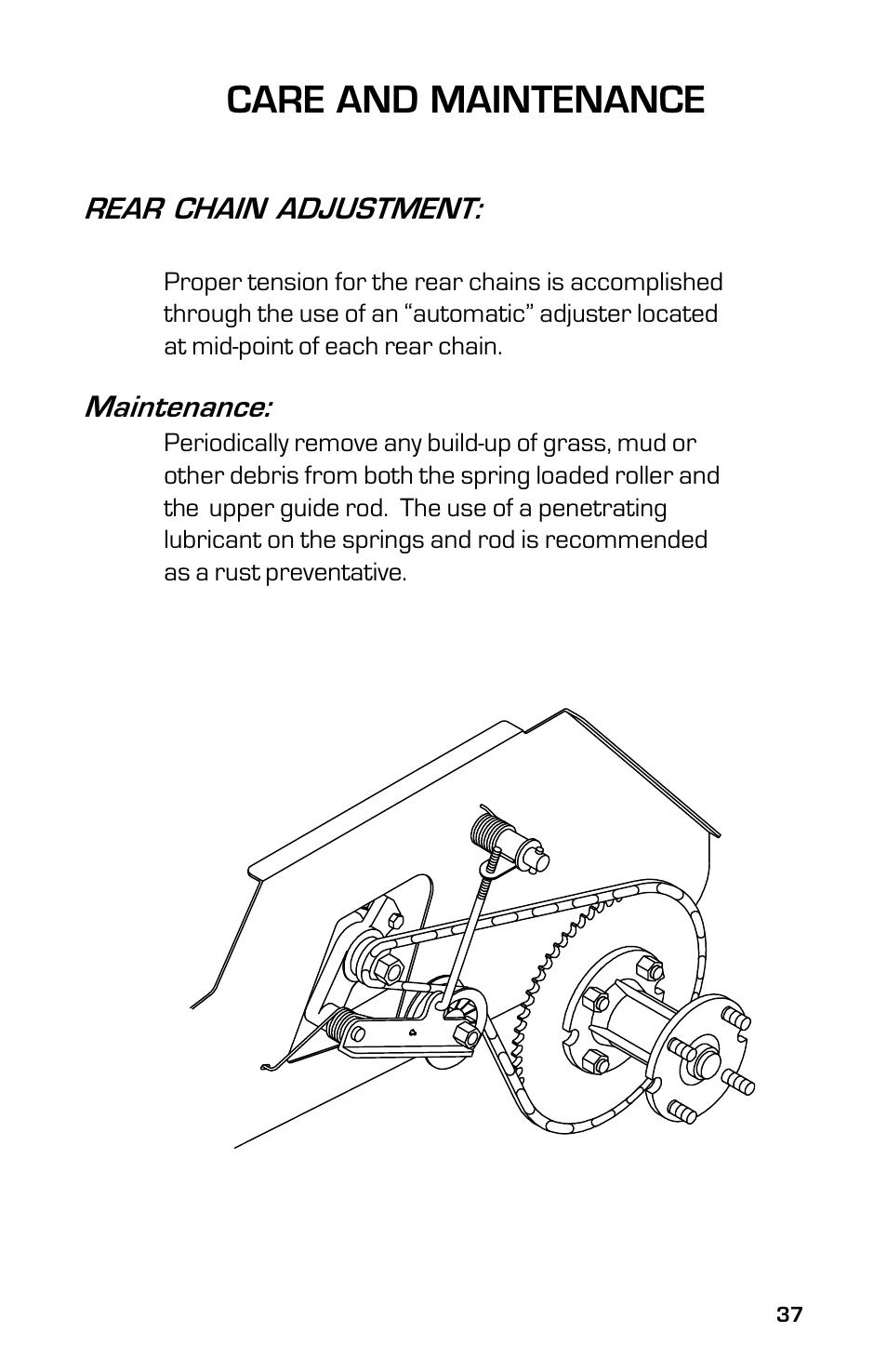 Care and maintenance | Dixon 13632-0702 User Manual | Page 37 / 44