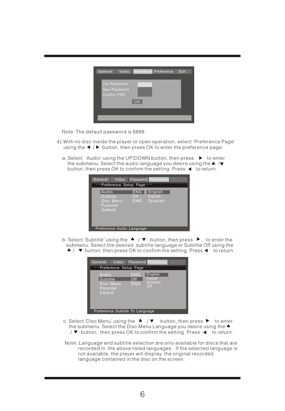 页面 8 | Curtis DVD8009 User Manual | Page 8 / 17