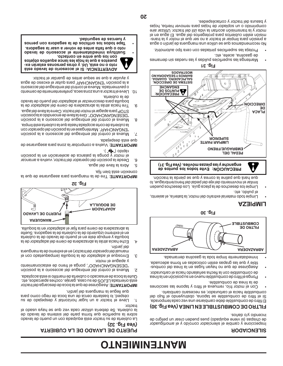 Mantenimiento, Limpieza | Dixon D25K48YT User Manual | Page 41 / 60