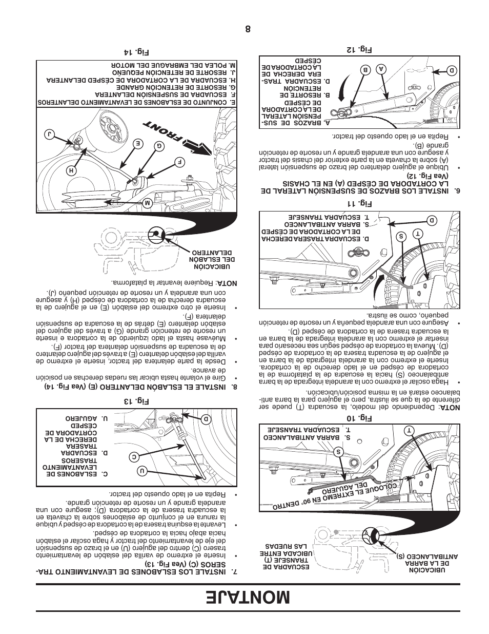 Montaje | Dixon D25K48YT User Manual | Page 53 / 60