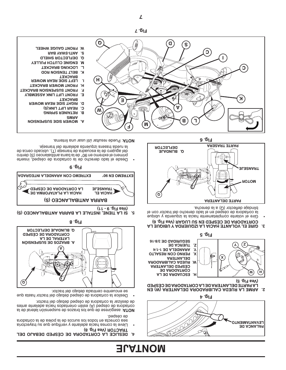 Montaje | Dixon D25K48YT User Manual | Page 54 / 60