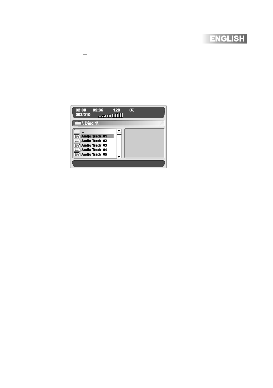 General operation – mp3 | Curtis DVD8722 User Manual | Page 23 / 25