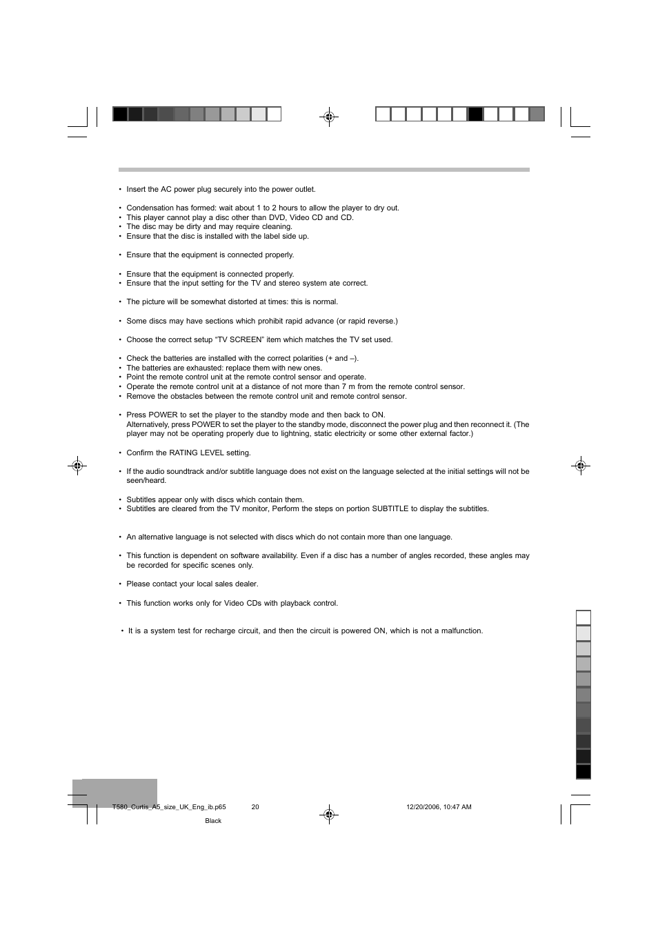 Troubleshooting | Curtis DVD8723UK User Manual | Page 21 / 24
