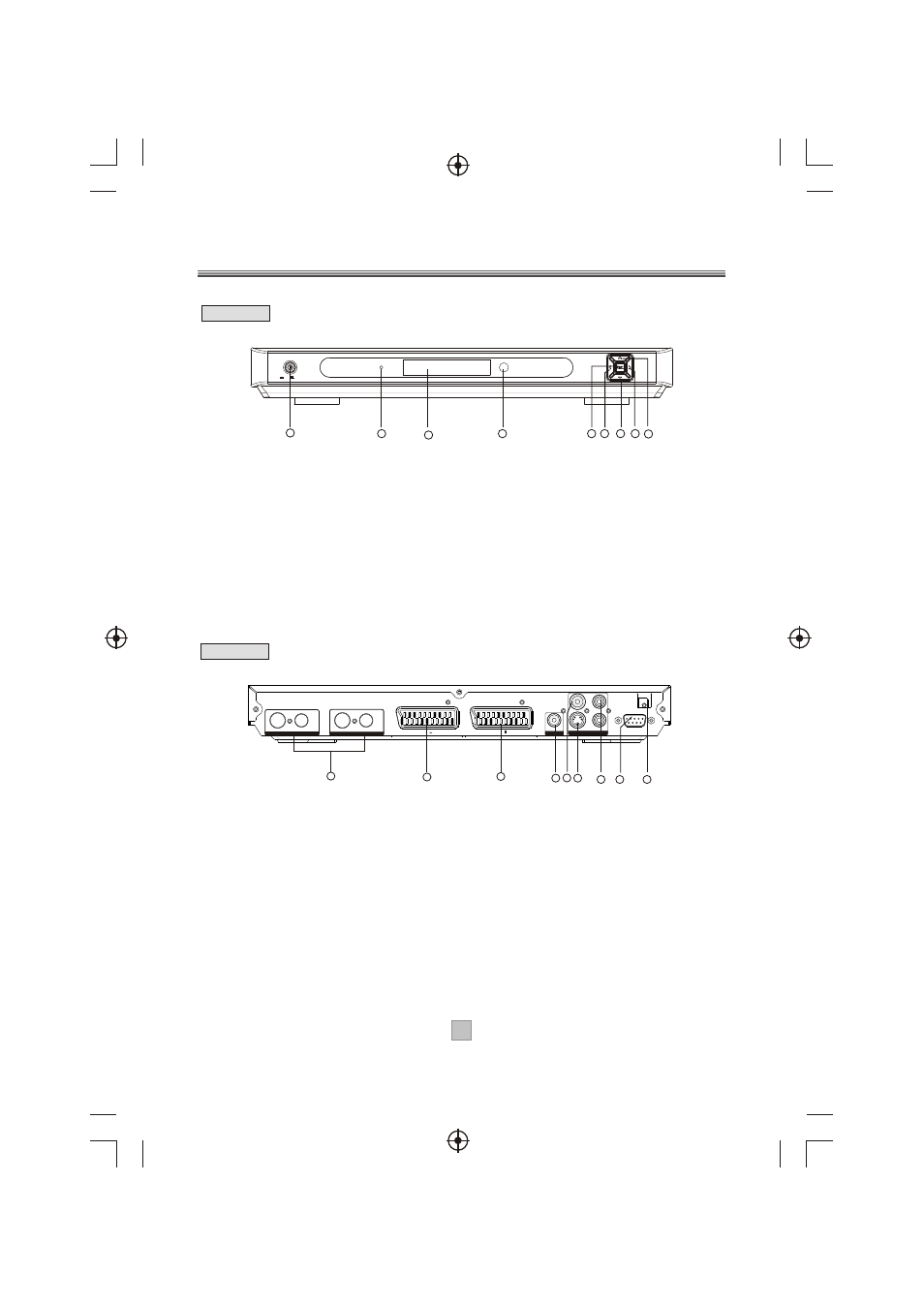 Ò³ãæ 7, Front panel and rear panel illustration, Front panel 2. rear panel | Curtis DVB350UK User Manual | Page 7 / 26