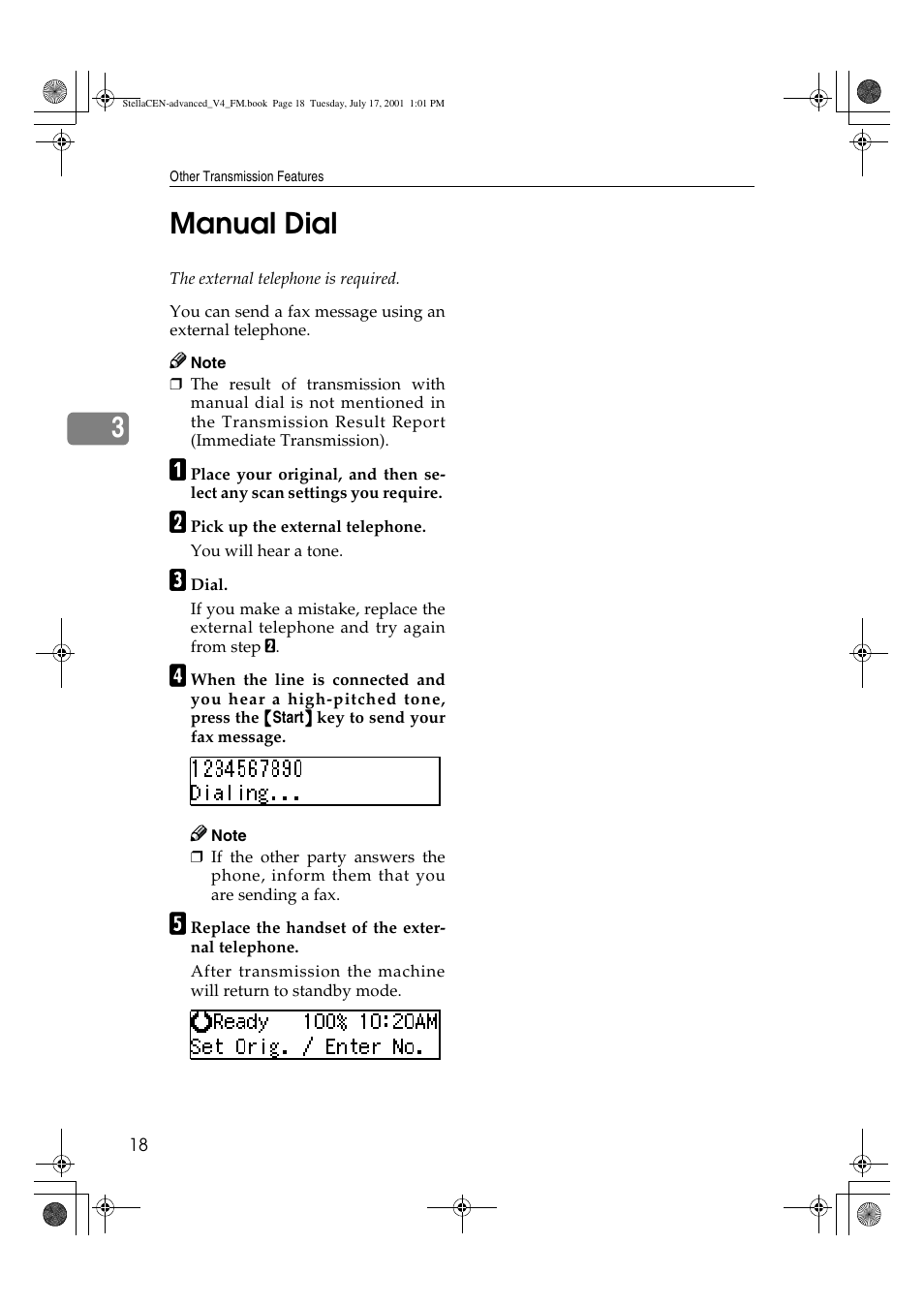 Manual dial, 3manual dial | Dixon Aficio 1515 User Manual | Page 1048 / 1171