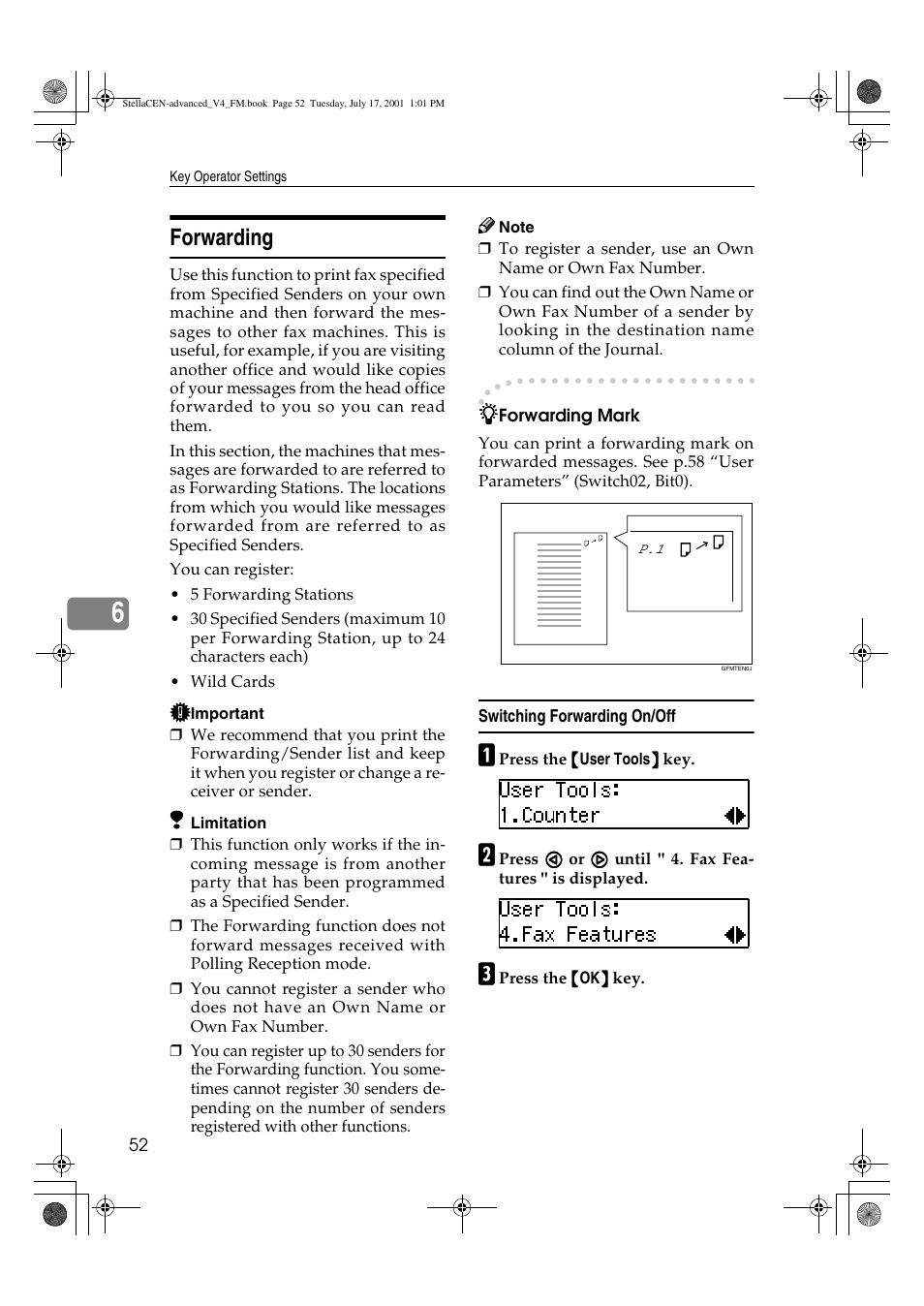 Forwarding | Dixon Aficio 1515 User Manual | Page 1082 / 1171
