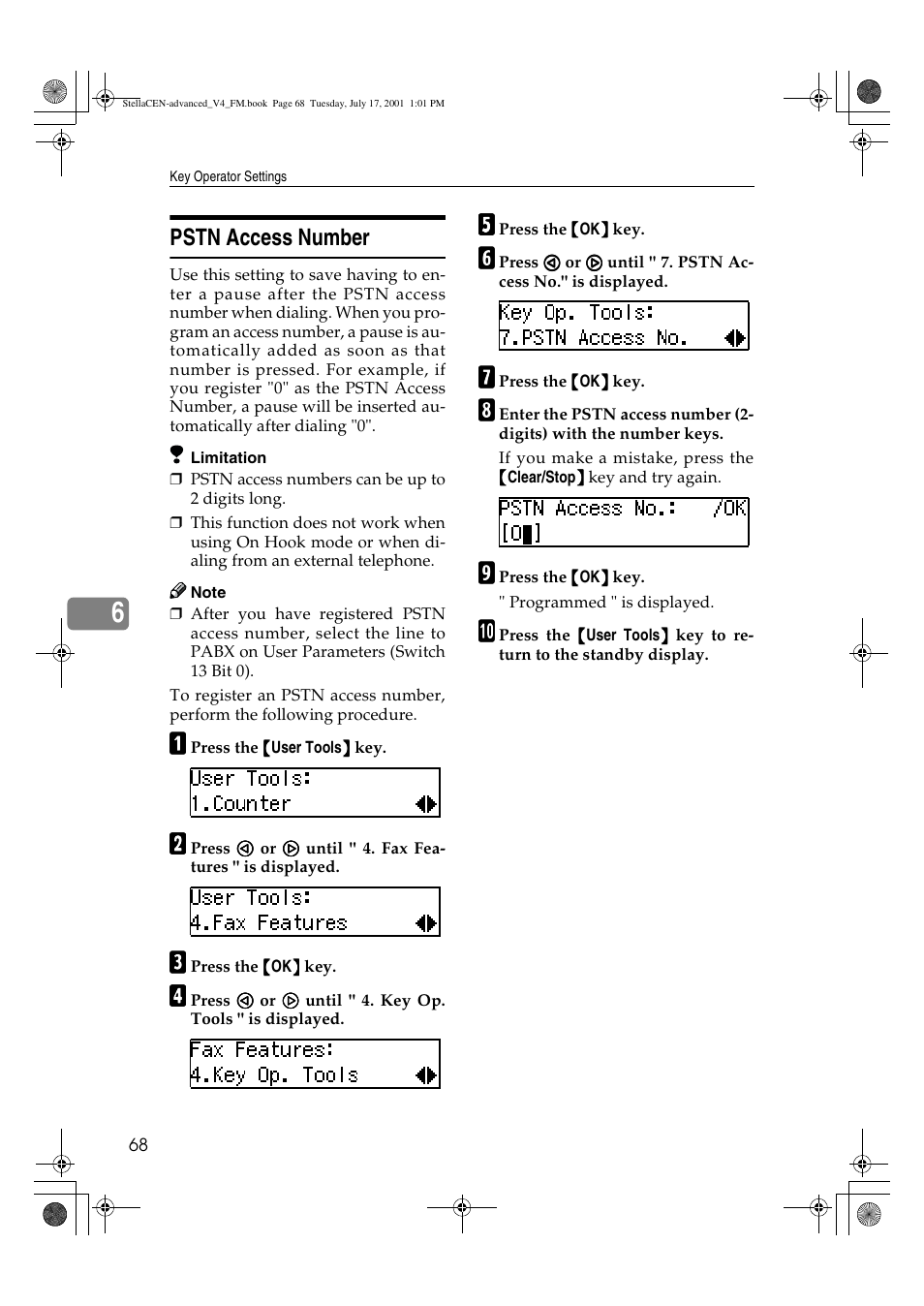 Pstn access number | Dixon Aficio 1515 User Manual | Page 1098 / 1171