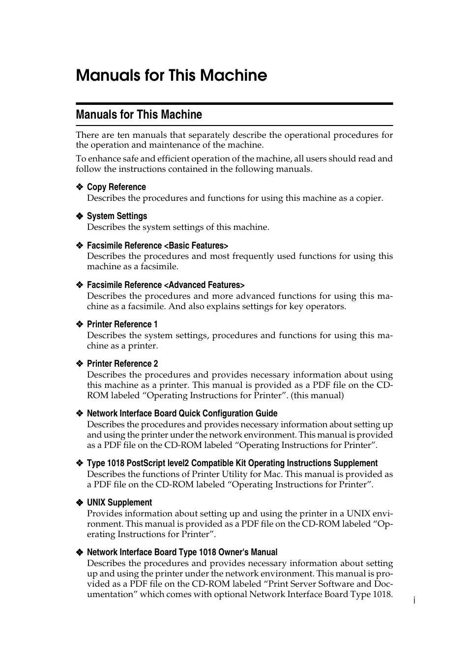 Manuals for this machine | Dixon Aficio 1515 User Manual | Page 1120 / 1171