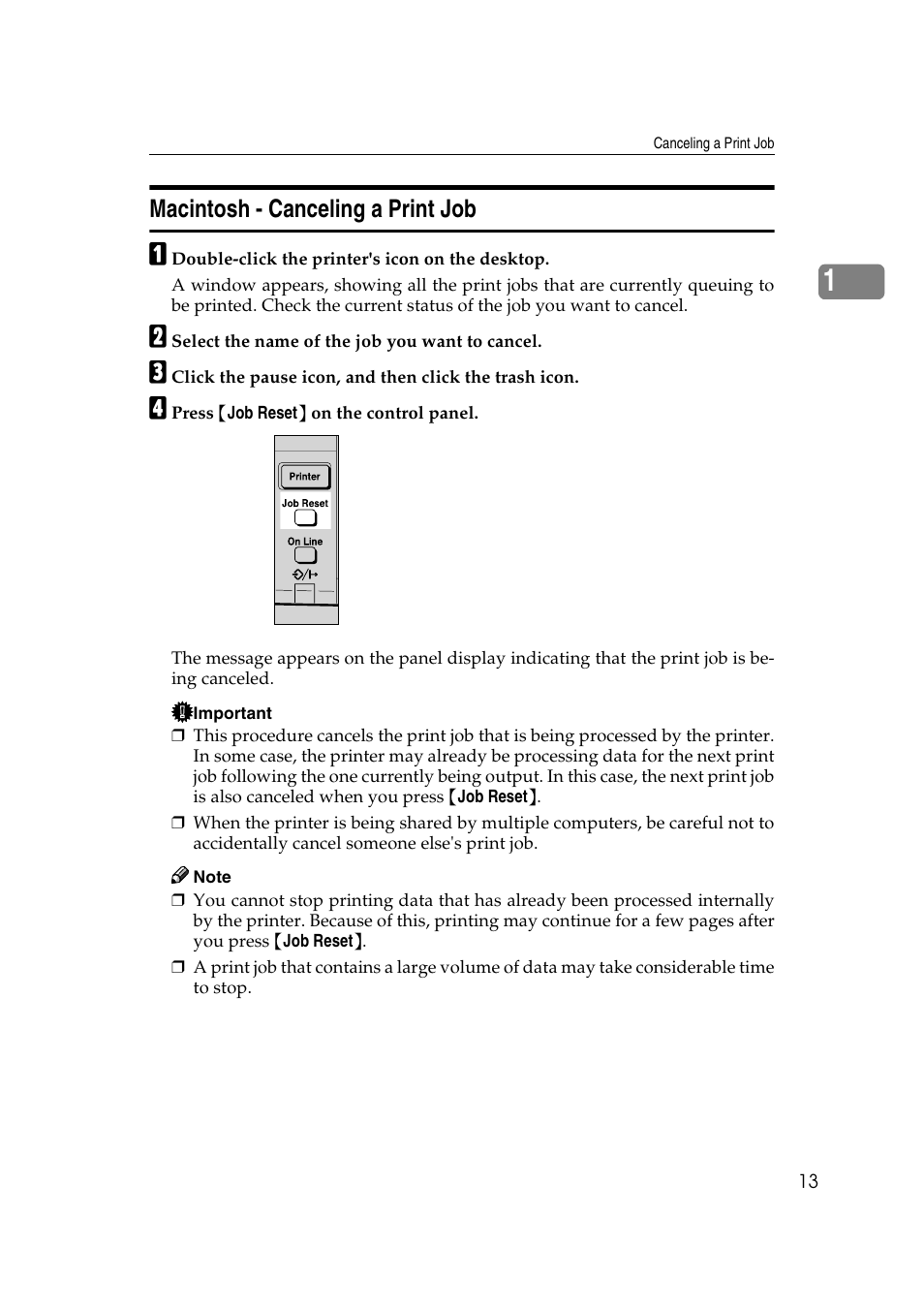 Macintosh - canceling a print job | Dixon Aficio 1515 User Manual | Page 1136 / 1171