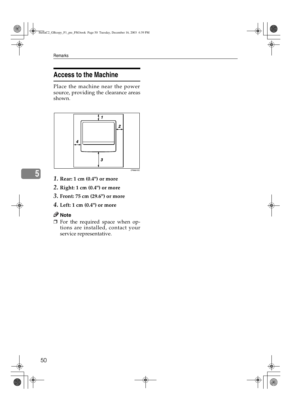 Access to the machine | Dixon Aficio 1515 User Manual | Page 168 / 1171