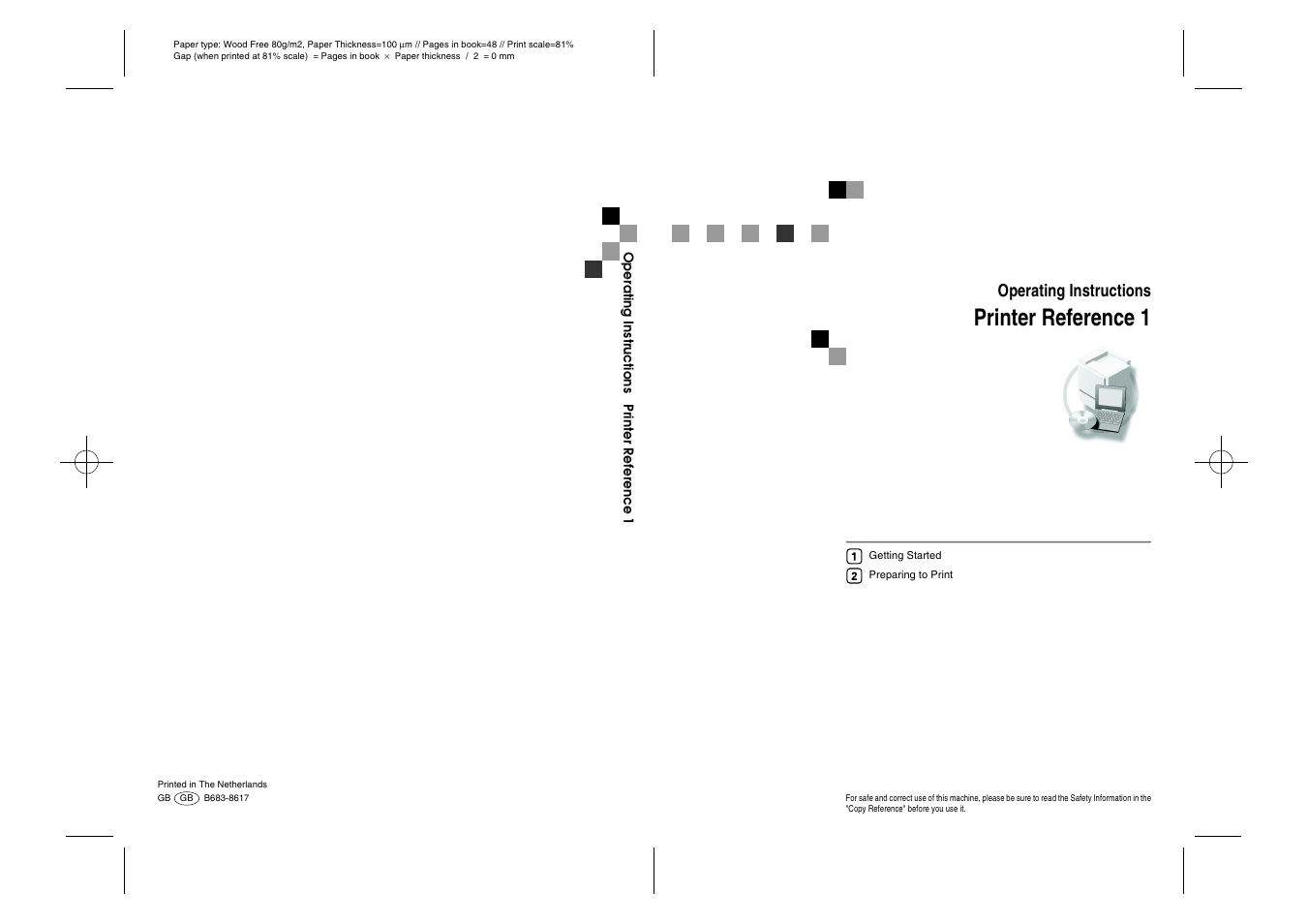 Printer reference 1, Operating instructions | Dixon Aficio 1515 User Manual | Page 181 / 1171
