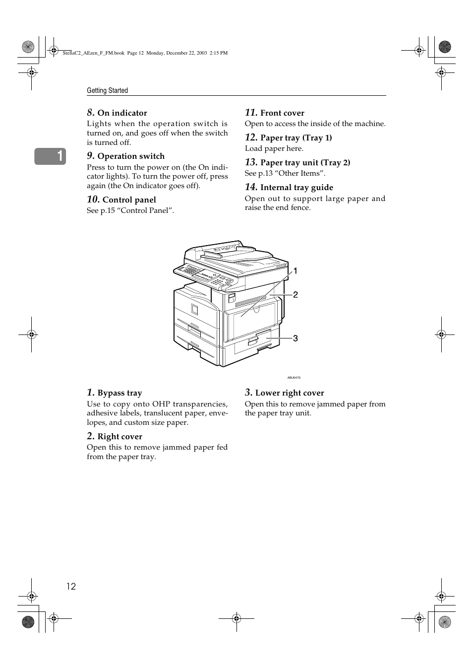 Dixon Aficio 1515 User Manual | Page 22 / 1171