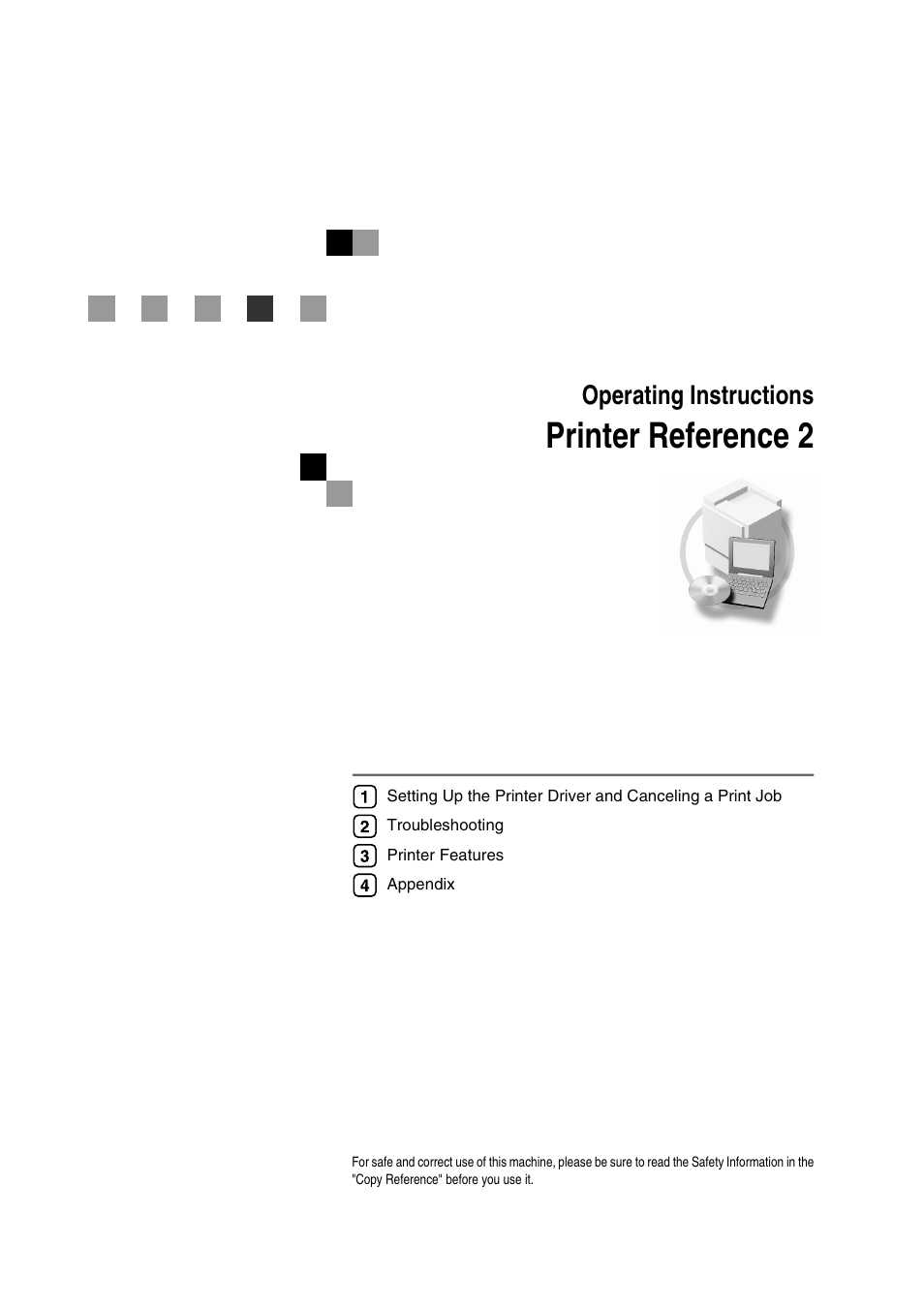 Printer reference 2, Operating instructions | Dixon Aficio 1515 User Manual | Page 233 / 1171