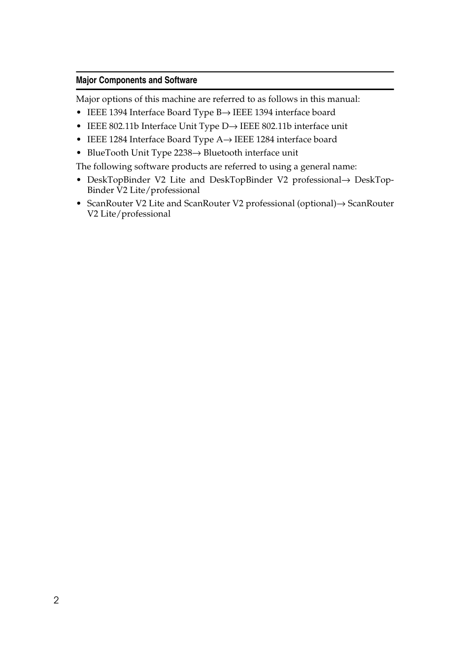 Major components and software | Dixon Aficio 1515 User Manual | Page 240 / 1171