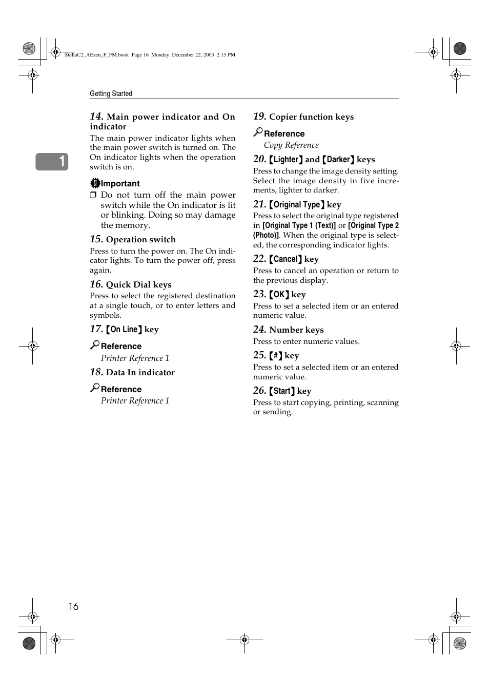 Dixon Aficio 1515 User Manual | Page 26 / 1171