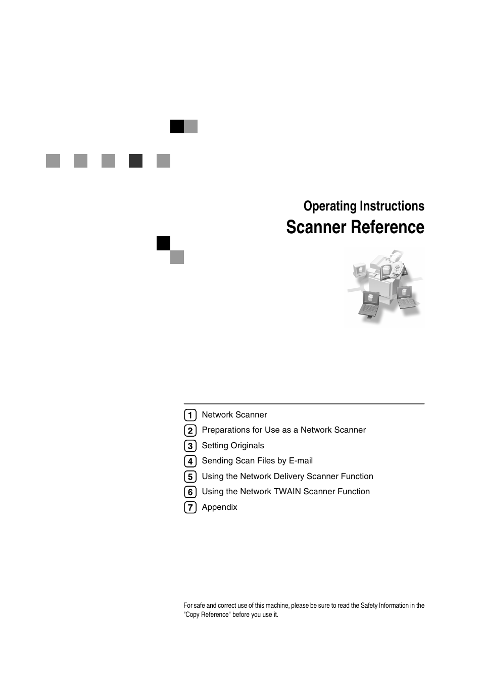 Scanner reference, Operating instructions | Dixon Aficio 1515 User Manual | Page 285 / 1171