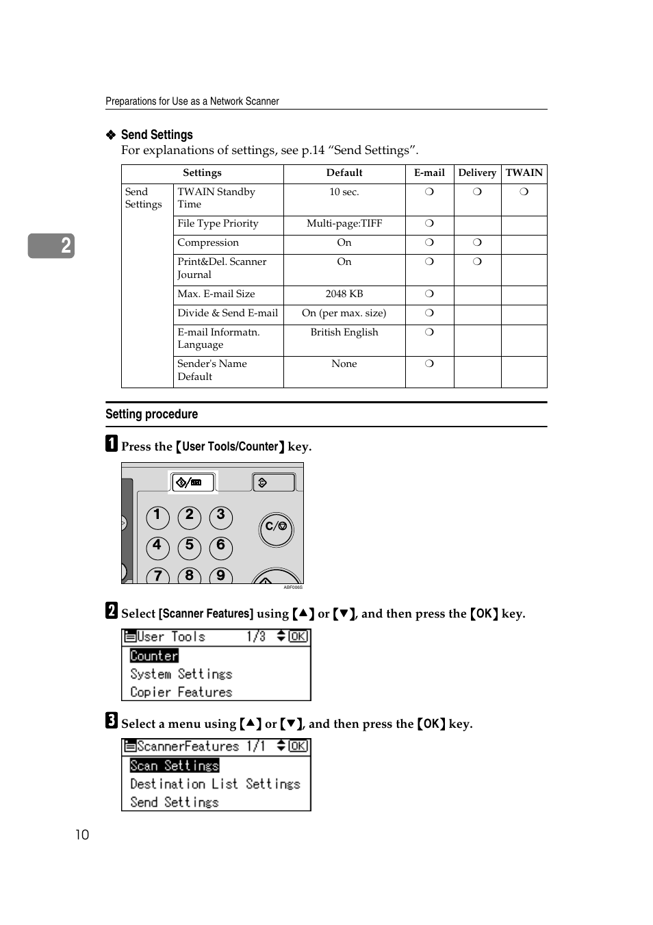 Setting procedure | Dixon Aficio 1515 User Manual | Page 300 / 1171