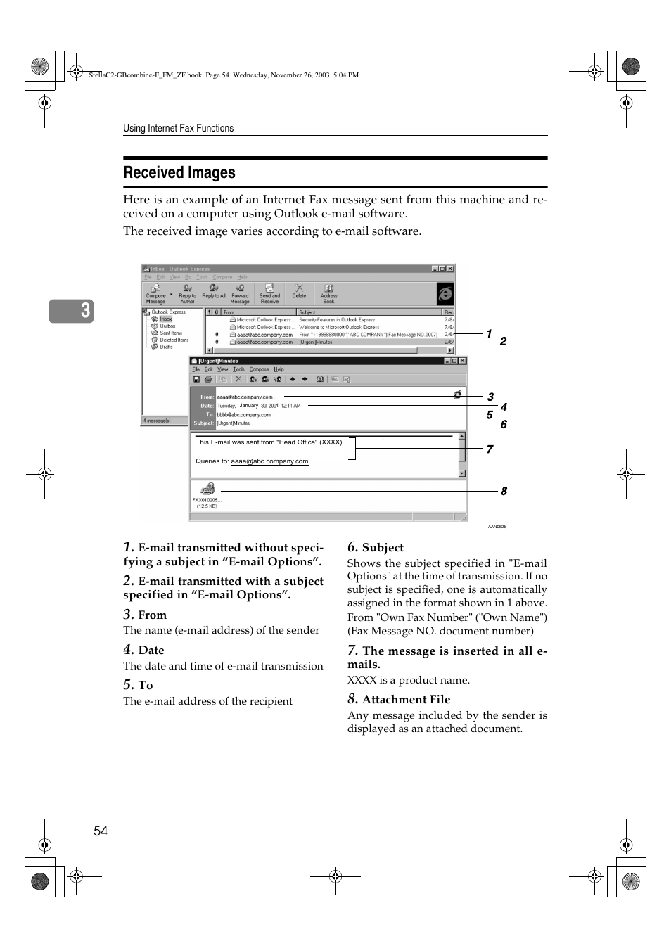 Received images | Dixon Aficio 1515 User Manual | Page 426 / 1171