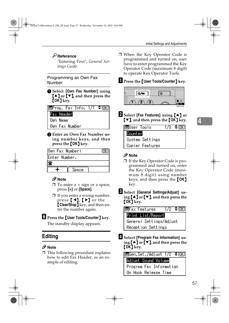 Editing | Dixon Aficio 1515 User Manual | Page 429 / 1171